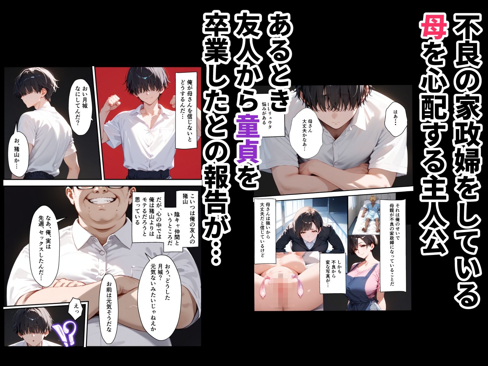 サンプル画像1:女手ひとつでボクを育ててくれた自慢の母がボクを守るためにいじめっ子の女になる話2(バベル太郎) [d_490743]