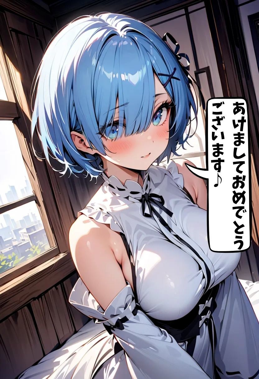 サンプル画像1:巫女レムとあけおめセックス(れじぇんど☆がーるず) [d_491790]