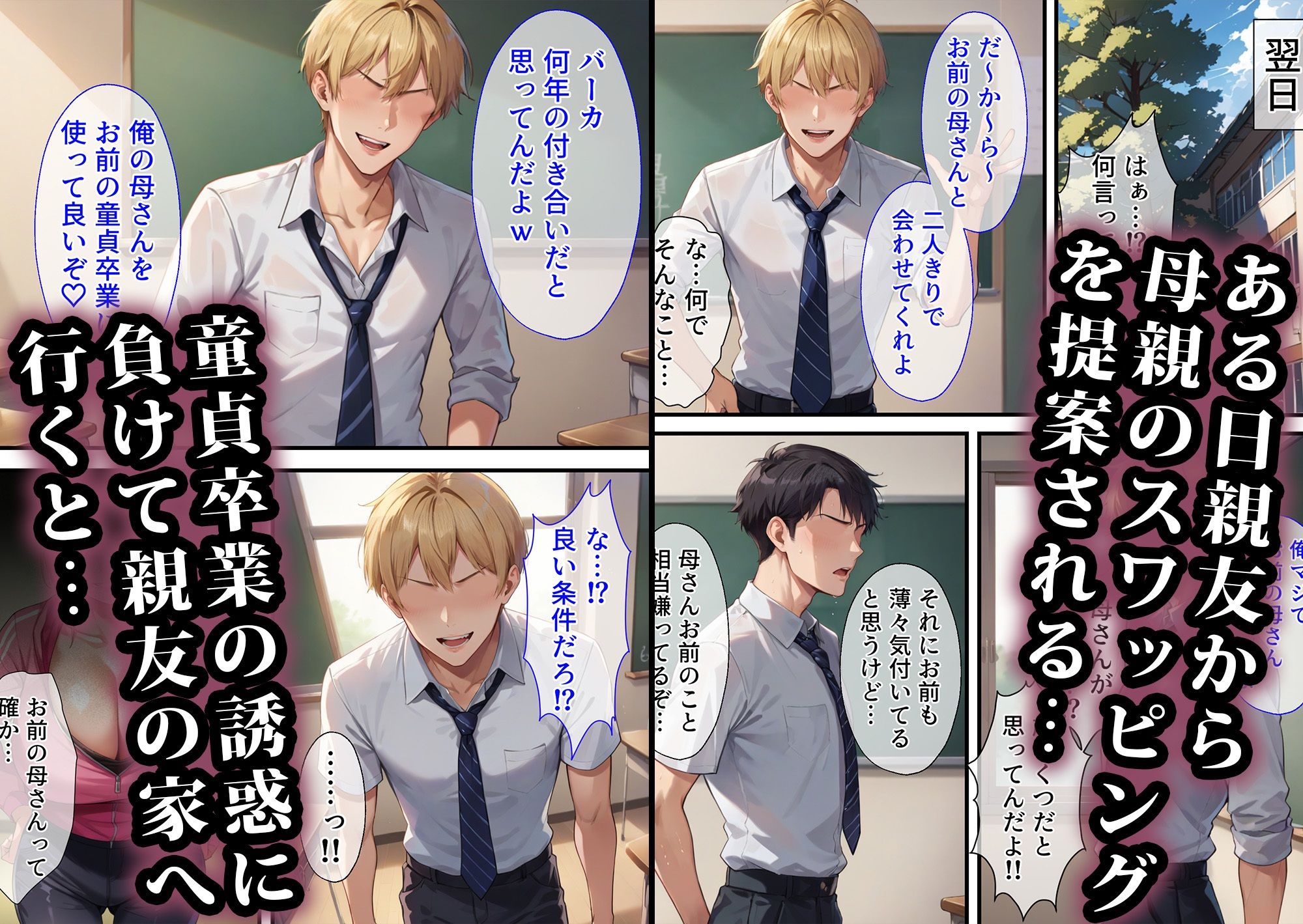 サンプル画像2:寝取られスワッピング〜母親交換編(エロエロ天国) [d_491809]