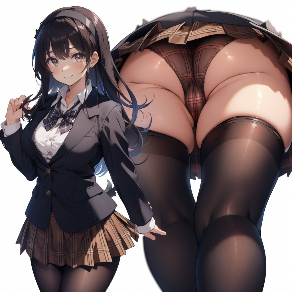 サンプル画像2:清楚系小悪魔女子の制服盗撮アングル お尻編(おパンツ専門店) [d_493068]