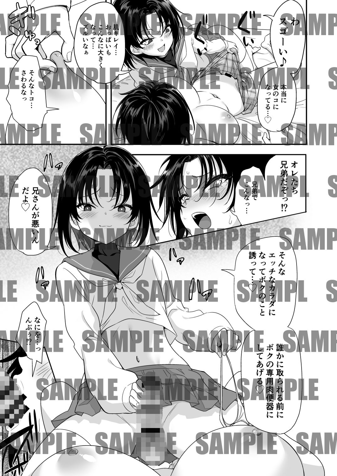 サンプル画像2:フタゴックス TS兄と男の娘の弟がズコバコヤリまくるハナシ DL版(裏通りの抜け道) [d_493661]