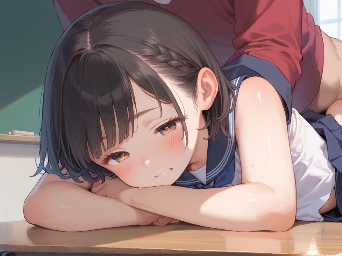 サンプル画像2:ロリっ子女子校生を校内で犯しまくる話(かぼちゃん) [d_493781]