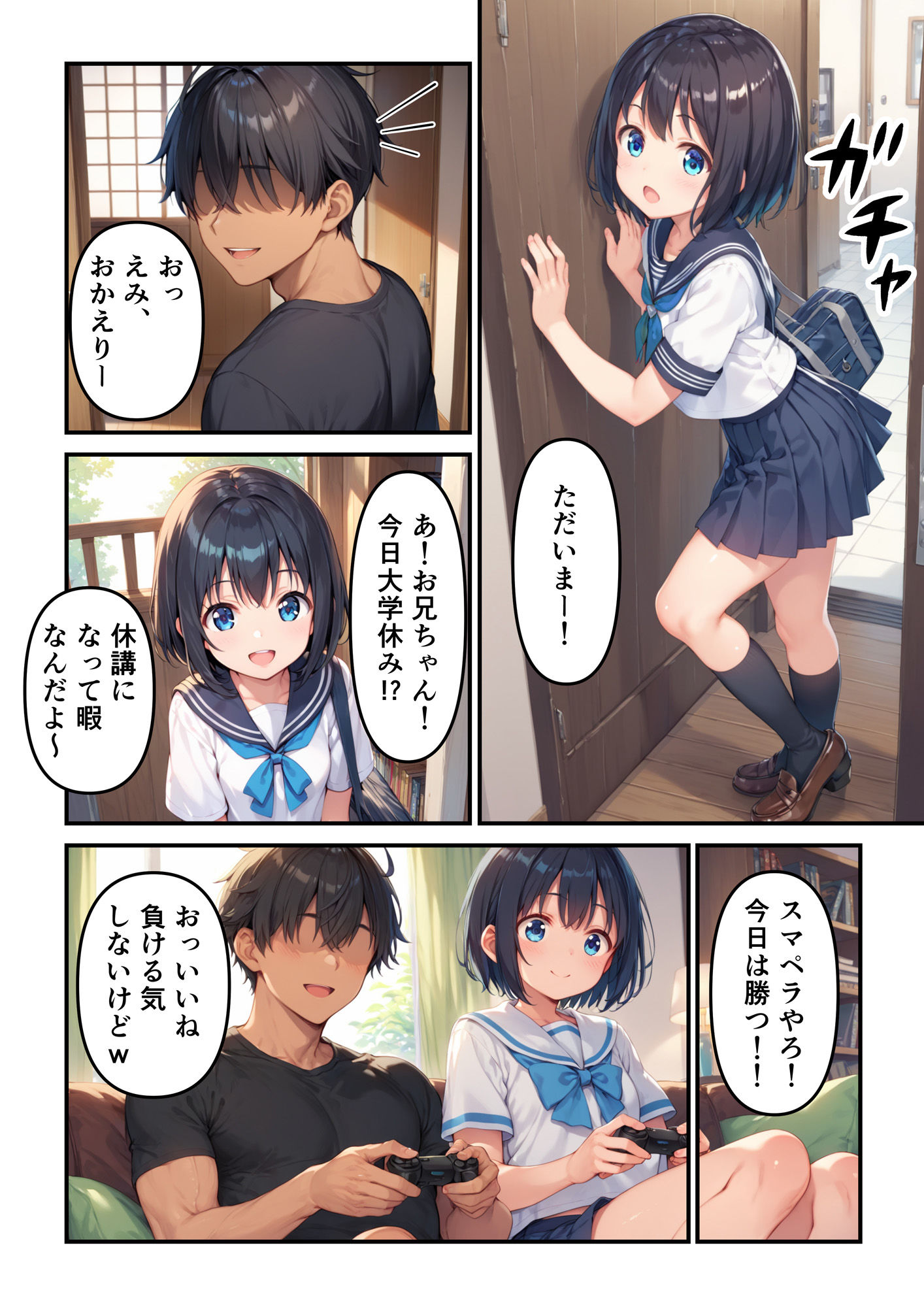 サンプル画像1:妹は言いなり初体験〜純粋な妹に中出し受け入れ性教育〜(ぴくせるぽっぷ) [d_495937]