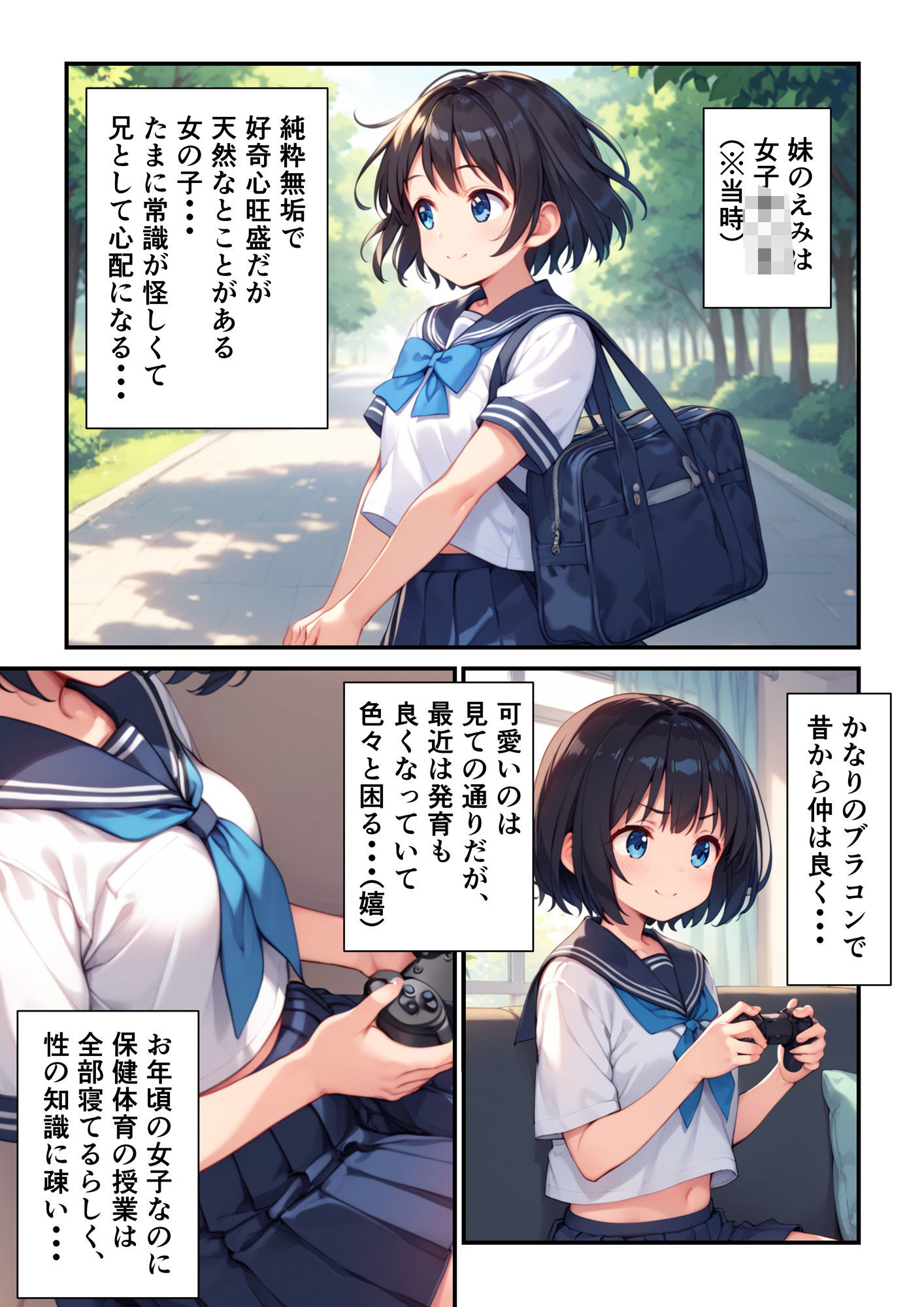 サンプル画像2:妹は言いなり初体験〜純粋な妹に中出し受け入れ性教育〜(ぴくせるぽっぷ) [d_495937]