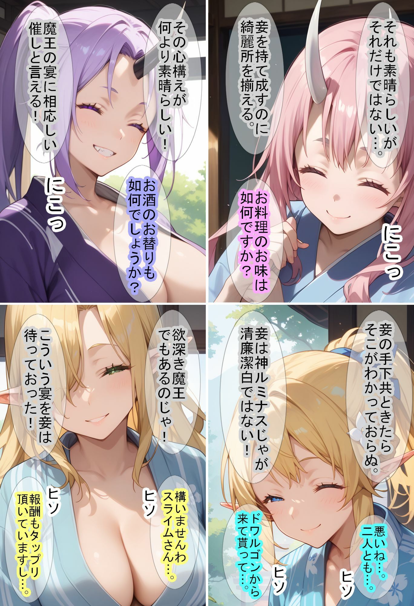 サンプル画像2:【転〇ラ】ルミ〇ス様を接待していたら乱交になっていた件(魔術師プロトン2D) [d_496690]