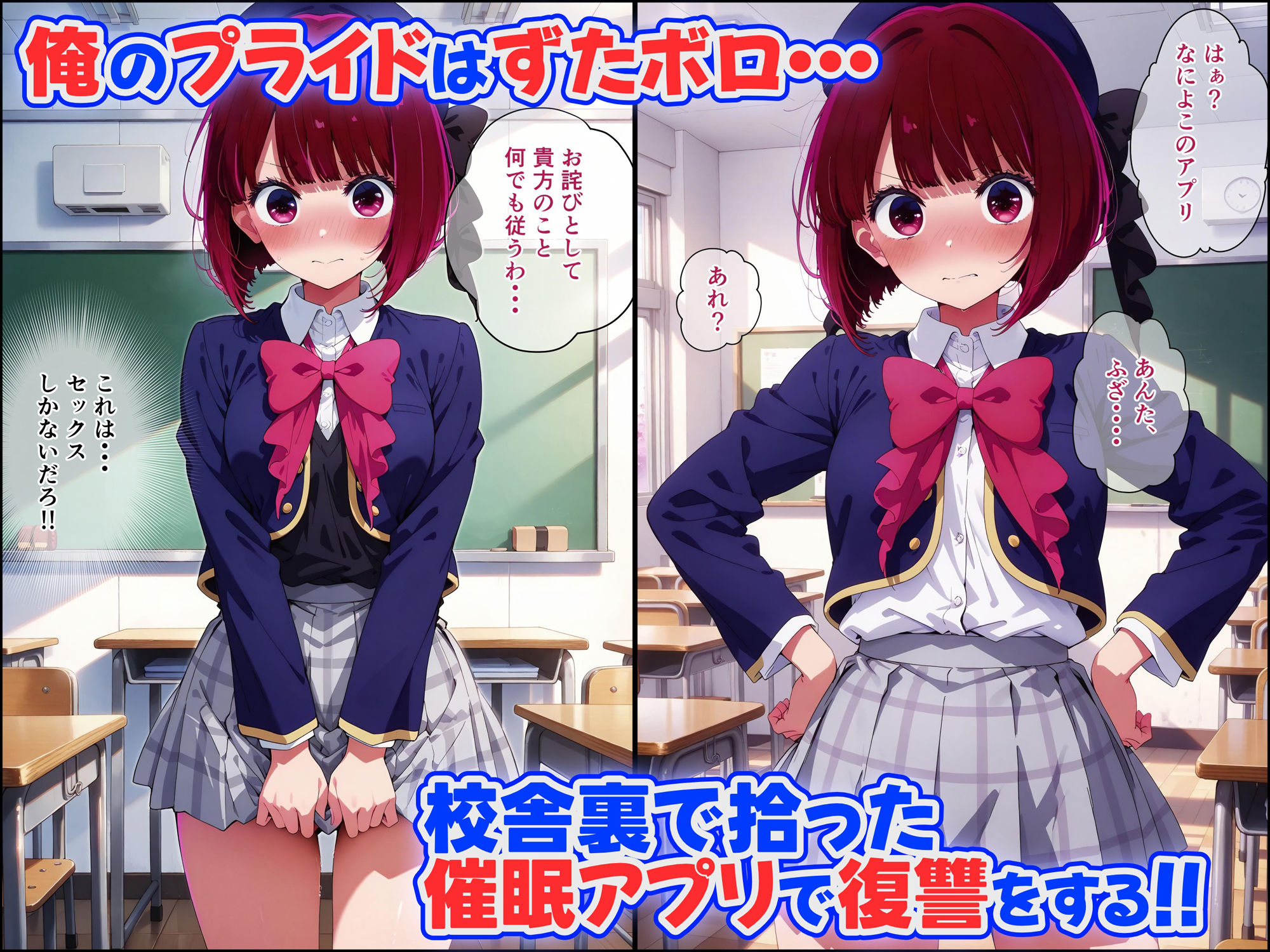 サンプル画像2:【推しの子】有馬○なを催●アプリで寝取ってみた(種付けプレス工房) [d_496811]