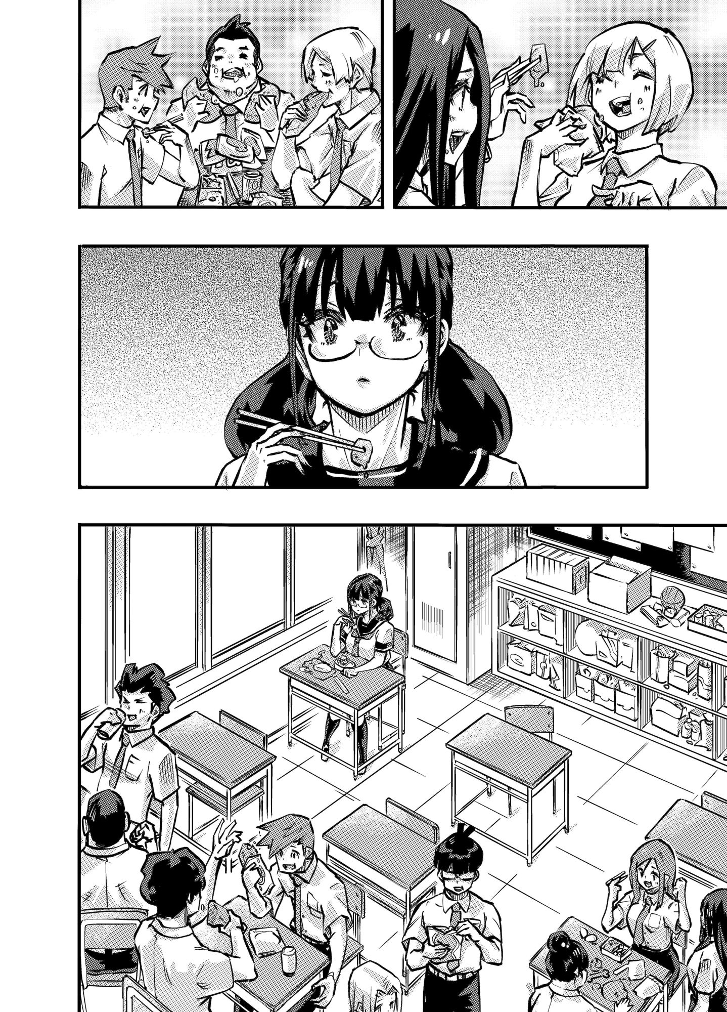 サンプル画像1:処女メガネと大量精子童貞(わたあめ屋) [d_496860]