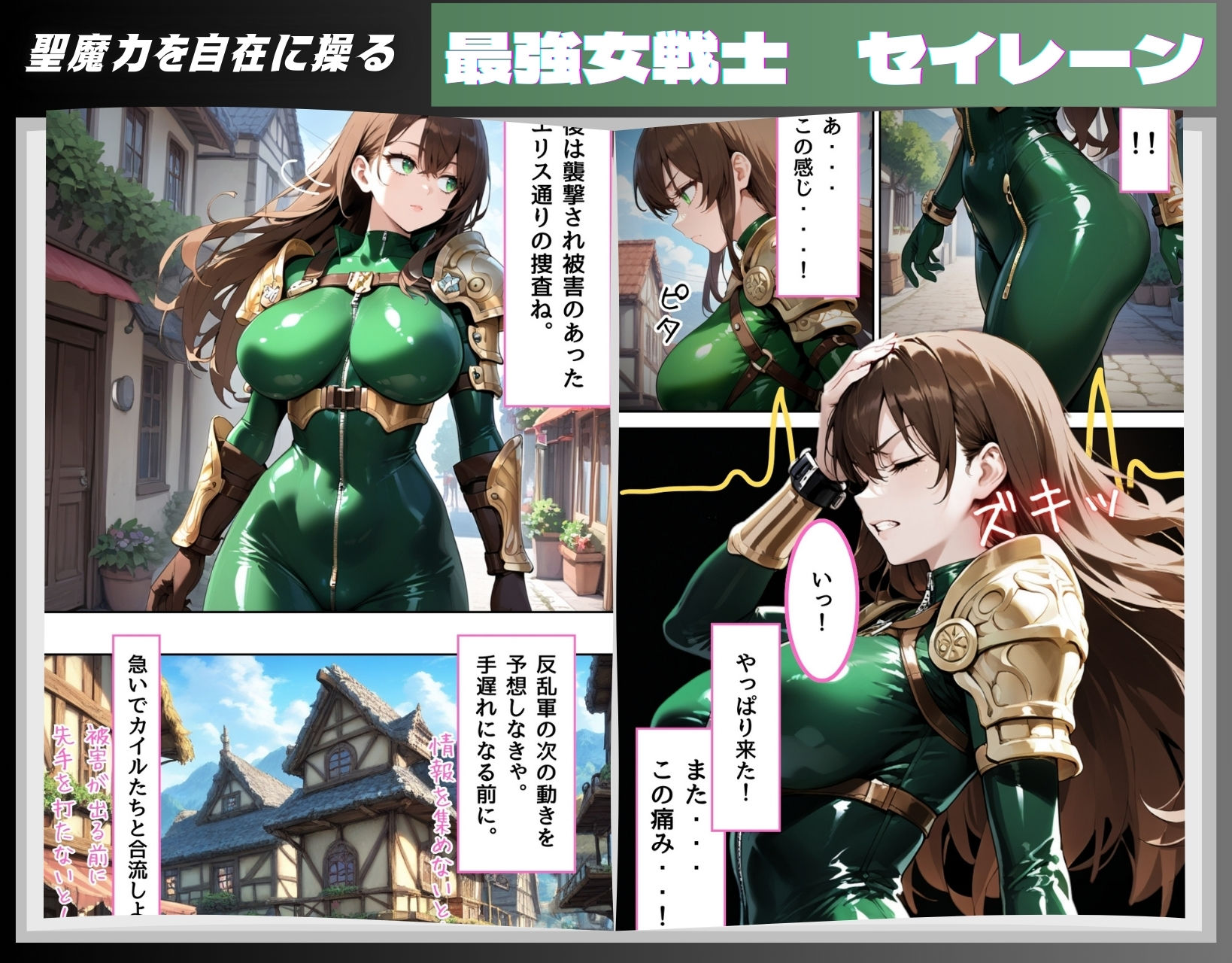 サンプル画像1:最強女戦士がゲスモブたちに凌〇されちゃう話【輪〇編】(くりきんとん) [d_496978]