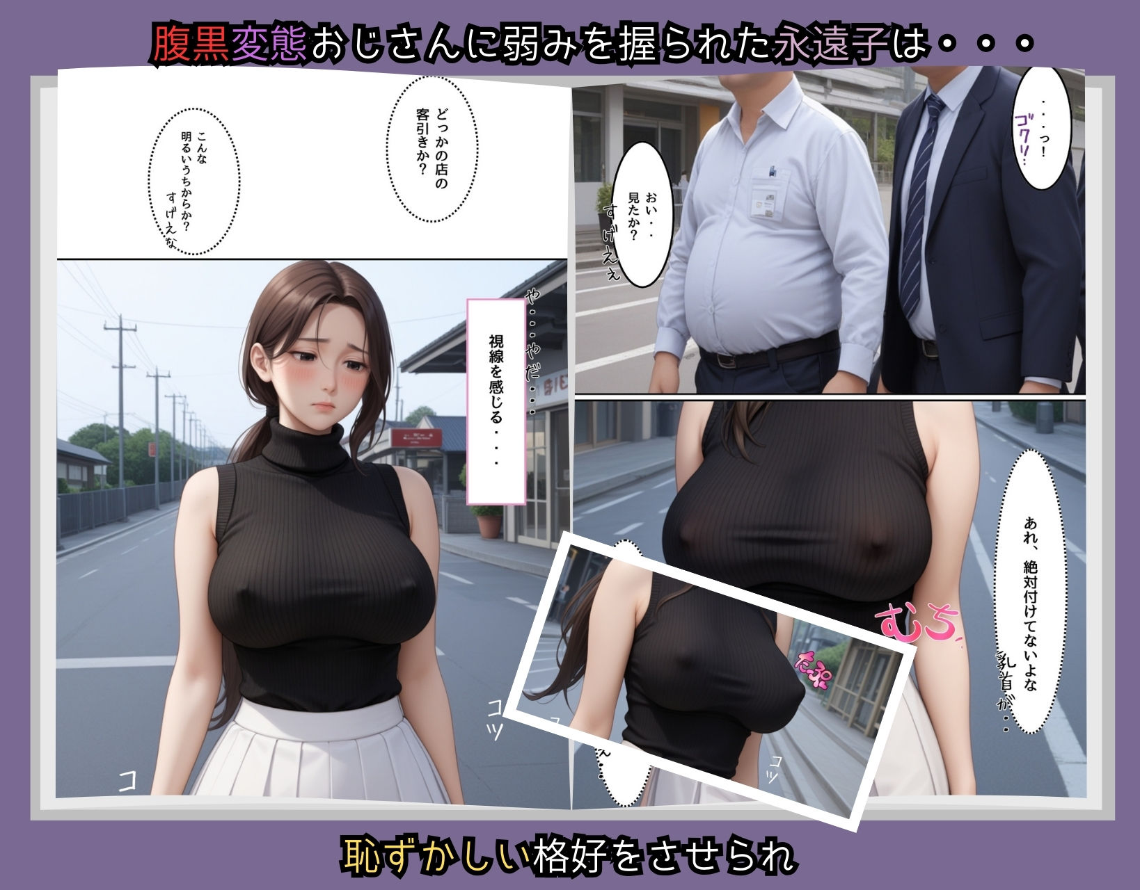 サンプル画像1:〜寝取られた妻と娘〜【公衆トイレで〇〇してウブな生娘にも強〇種付け編】(くりきんとん) [d_497604]