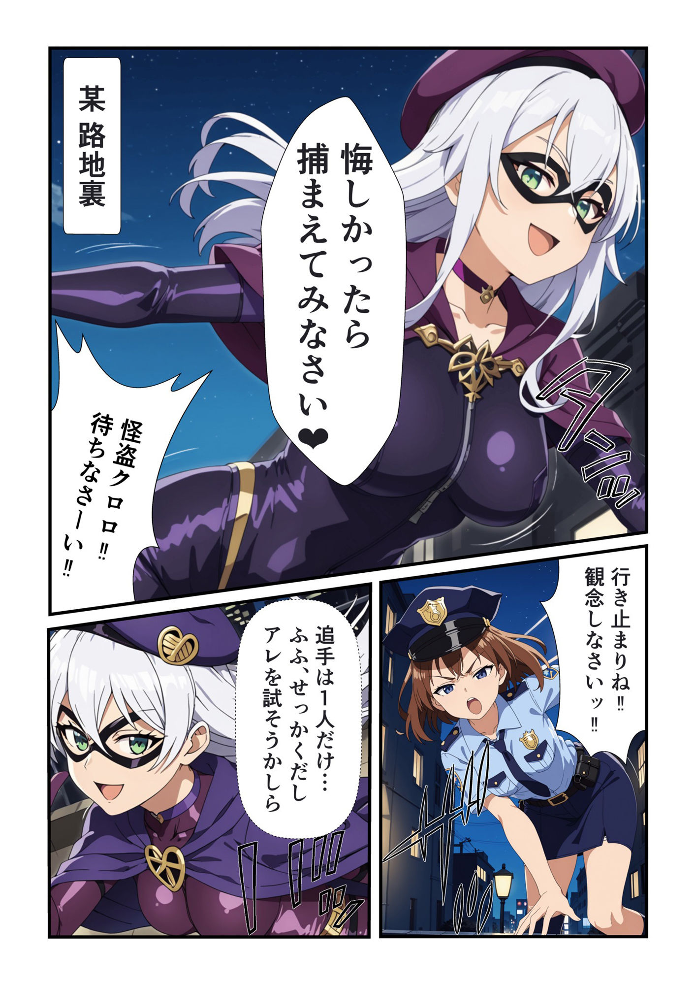 サンプル画像1:美少女怪盗 催〇クロロホルム奴●(スリープクロロちゃん) [d_498416]