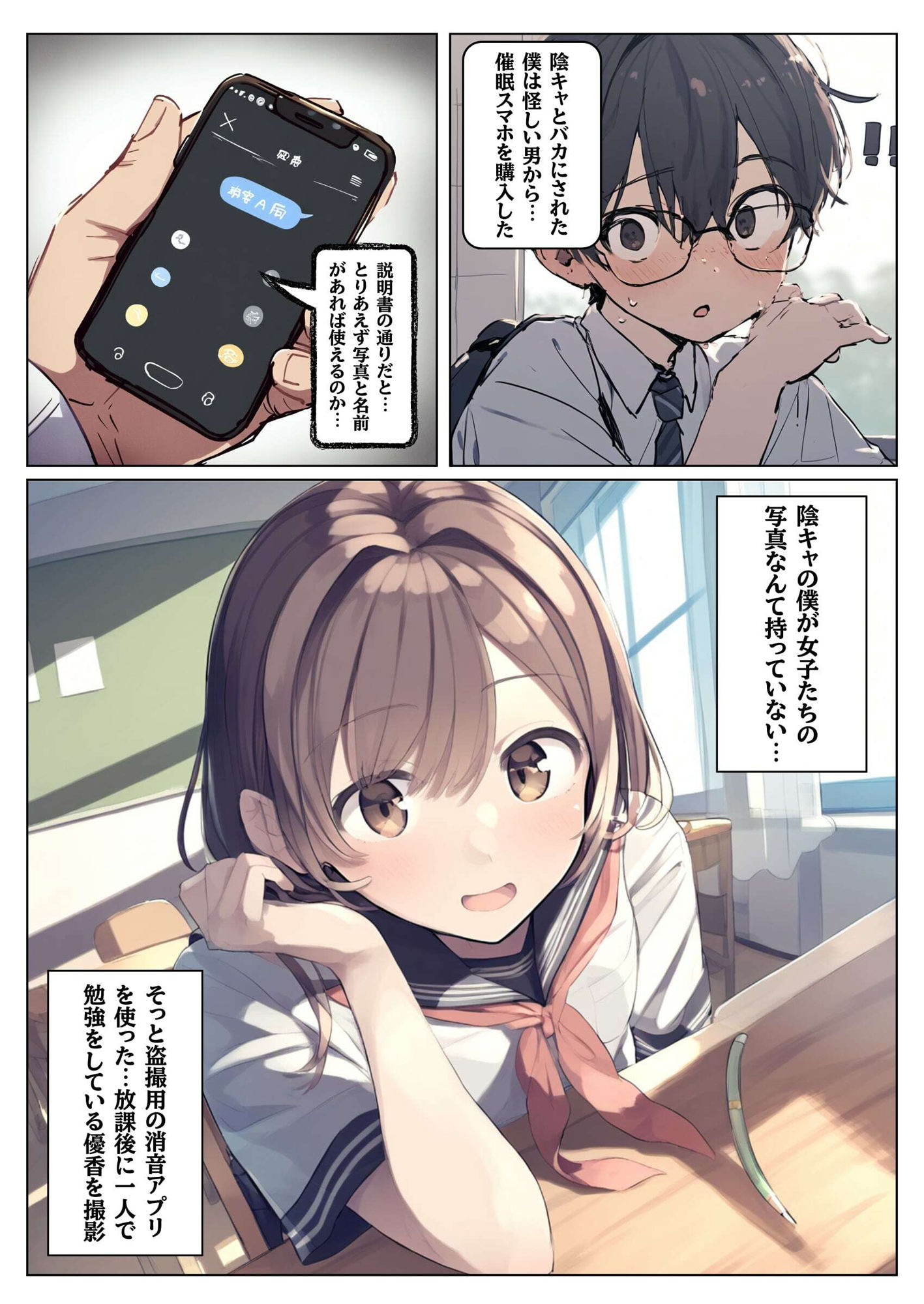 サンプル画像2:時間停止＆催●のアプリ〜女子生徒を孕ませちゃう〜【本編＋イラスト131枚】(撮影記録イラスト係) [d_498606]