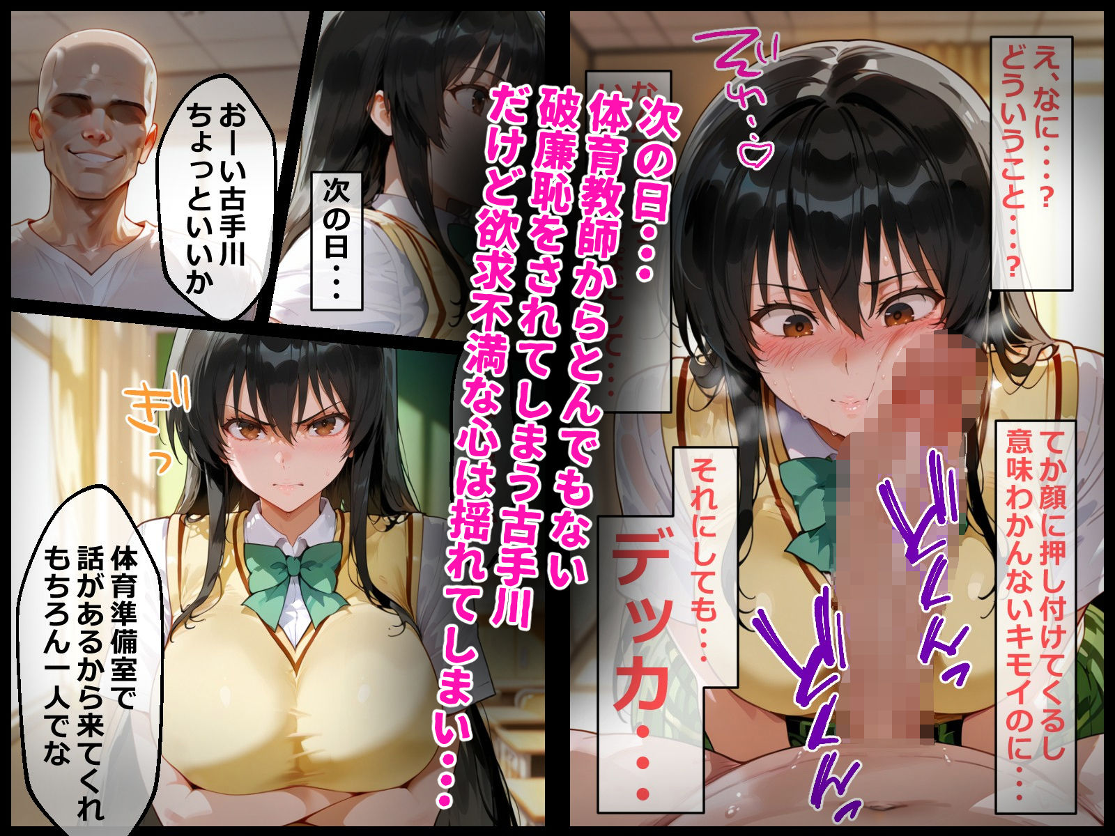 サンプル画像3:寝取られて堕ちた小手川に鬱勃起する話(海浜セーター) [d_498679]