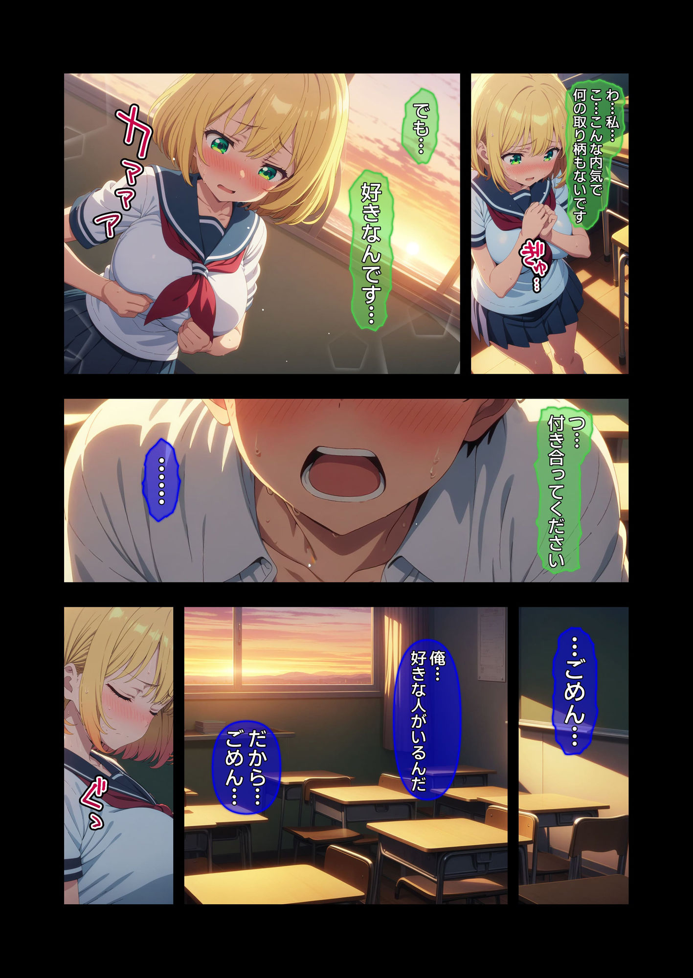 サンプル画像6:【漫画】びしょ濡レ〇プ02(ばななメモリアル) [d_498876]