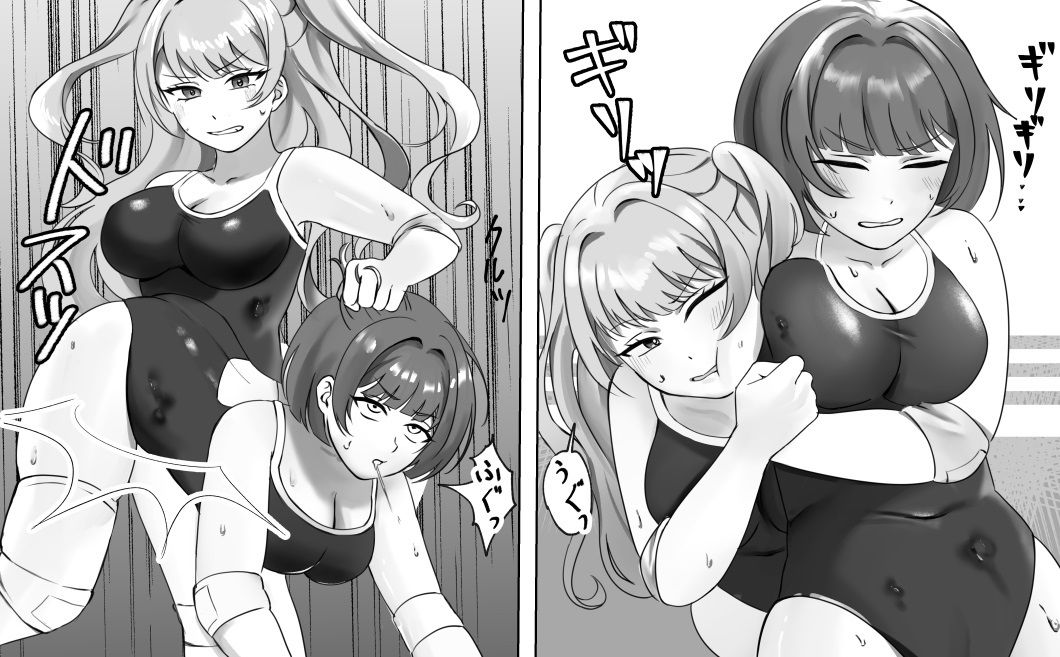 サンプル画像2:学校で女子プロレス！ 全員失神失禁 むちむちJKマッチ編(妄幻想プラン) [d_499531]