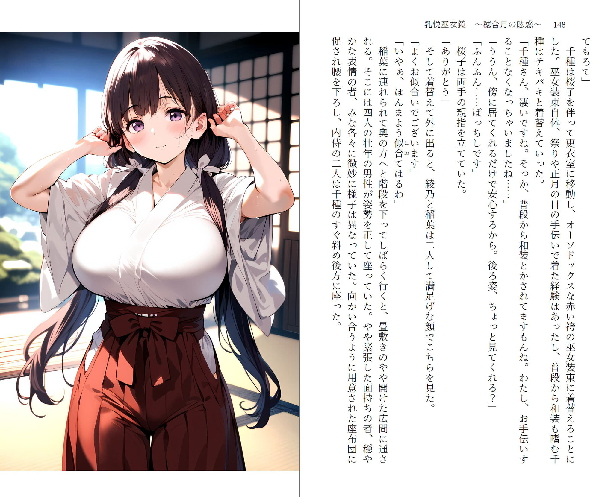 サンプル画像4:乳悦巫女鏡 〜穂含月の眩惑〜 第一部 初穂編(Sucker) [d_499740]