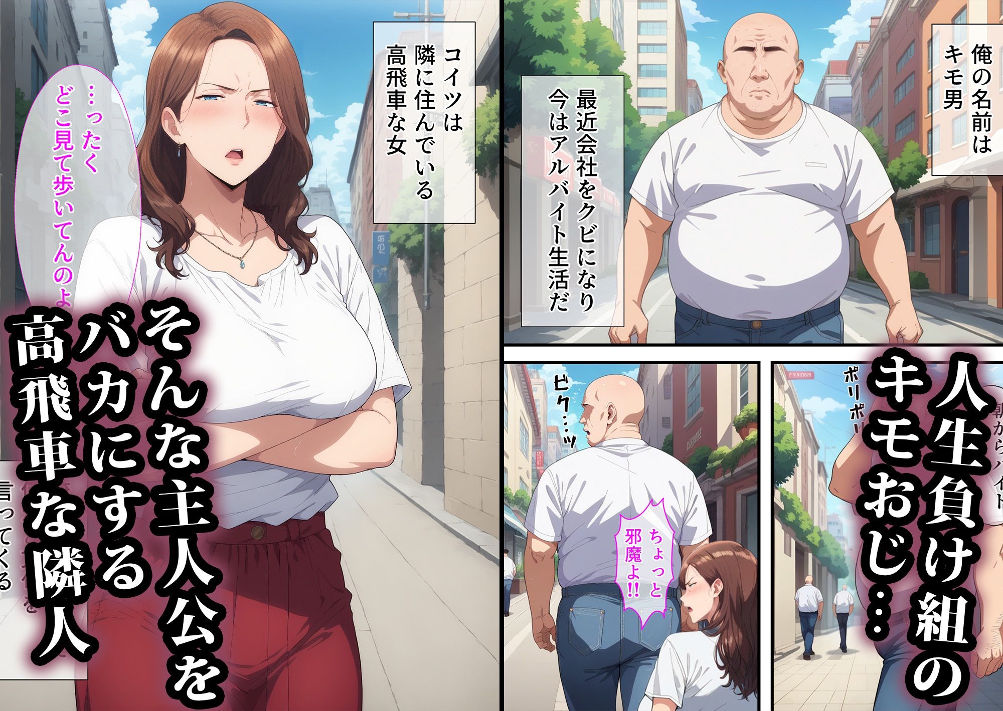 サンプル画像1:少子化対策で最強遺伝子のキモおじが種付けした結果〜高飛車な女編(エロエロ天国) [d_500735]