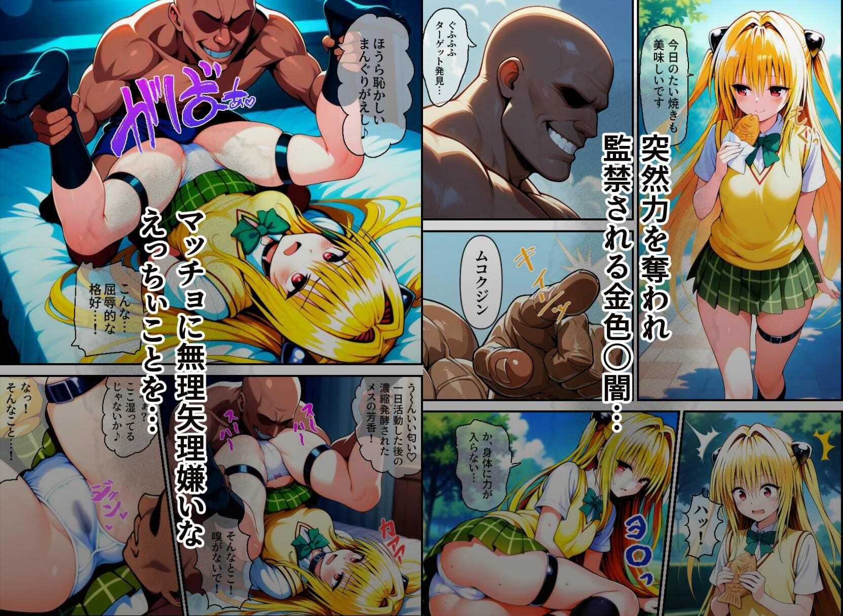 サンプル画像1:金色〇闇強●拡張両穴フィスト(Kaleidoscope) [d_500998]