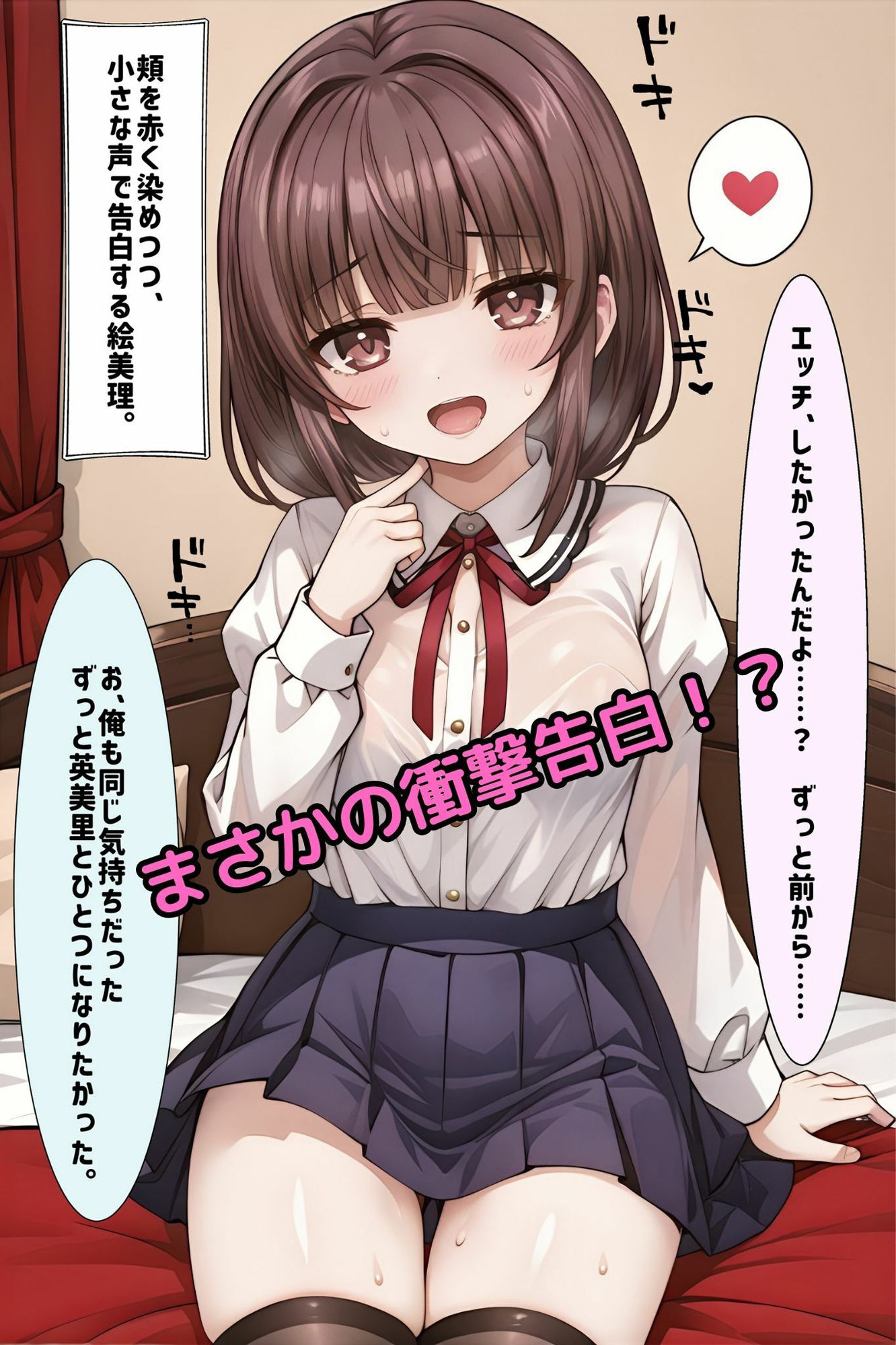 サンプル画像3:大好きな彼女の家で声を出さないように初めての内緒えっち(月夜の秘密) [d_501185]