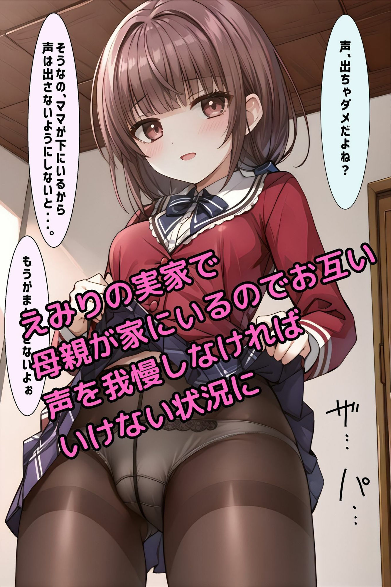 サンプル画像4:大好きな彼女の家で声を出さないように初めての内緒えっち(月夜の秘密) [d_501185]