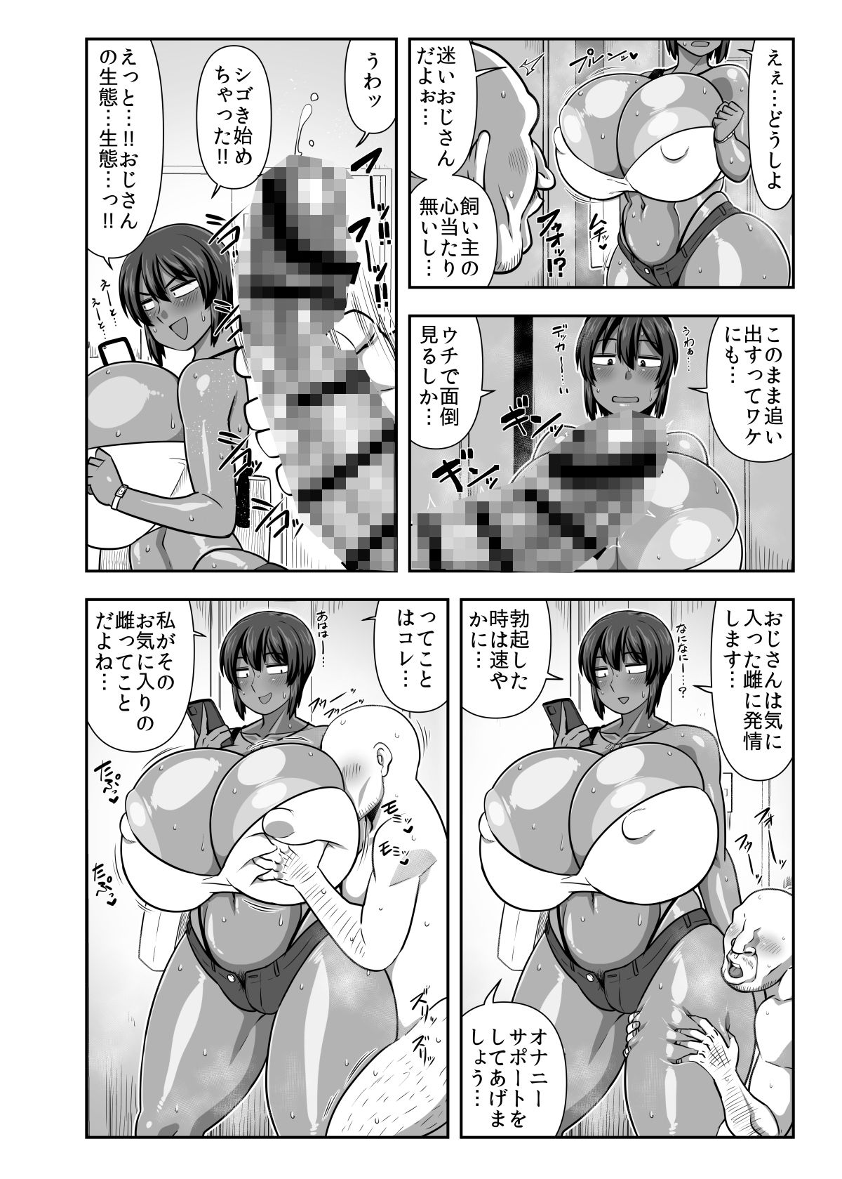 サンプル画像2:夏季 迷いおじさんを飼う。(夏中症) [d_501274]