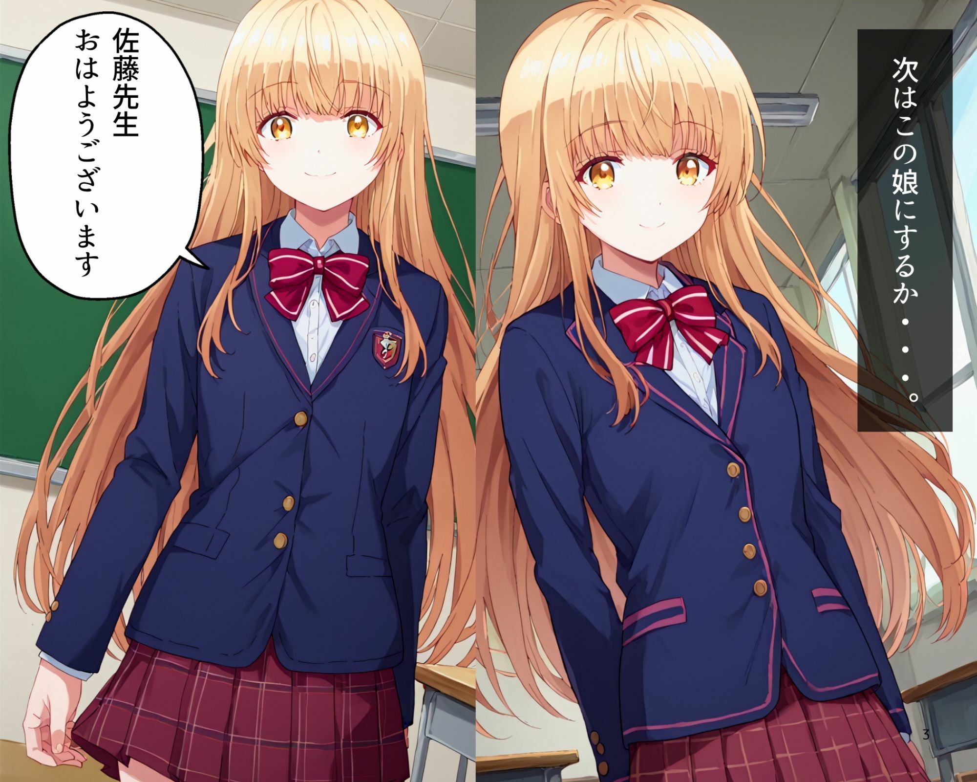 サンプル画像1:椎名真昼 変態教師に催〇をかけられて性奴●になってしまう件(あくああい) [d_502804]