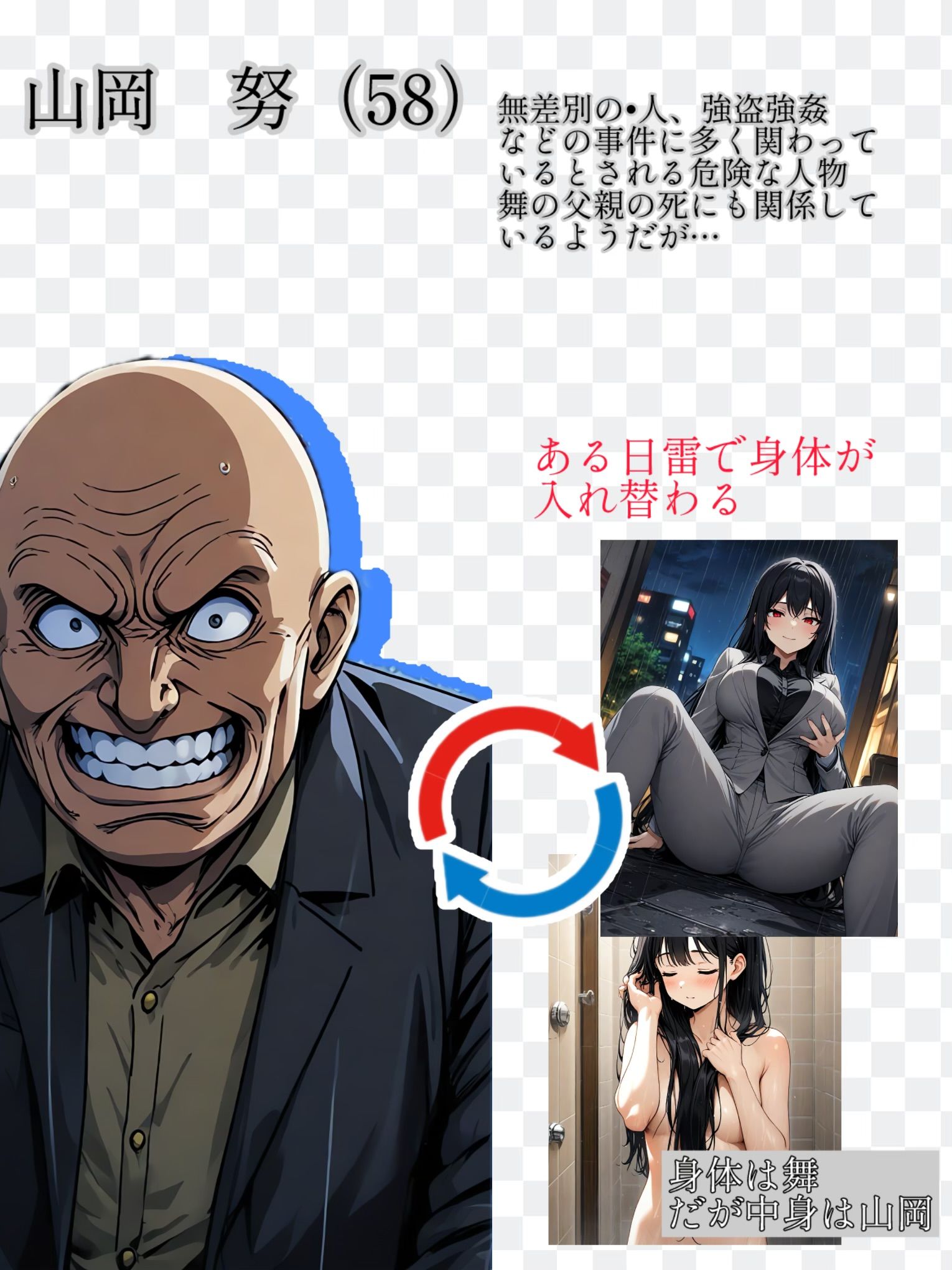 サンプル画像2:【入れ替わり・漫画】最悪の入れ替わり(入れ替わり研究所) [d_503639]