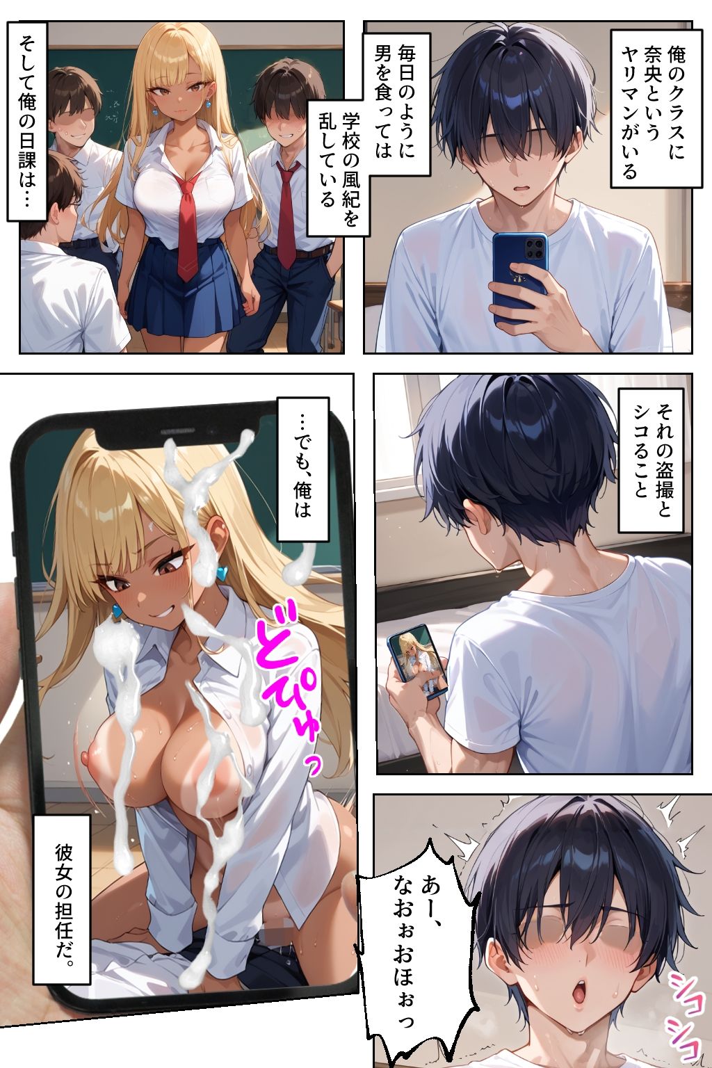 サンプル画像1:ヤリマンギャル更生計画〜せんせぇ、おちんぽ準備して〜(官能マンガ2D（地味娘、ギャル）) [d_503779]