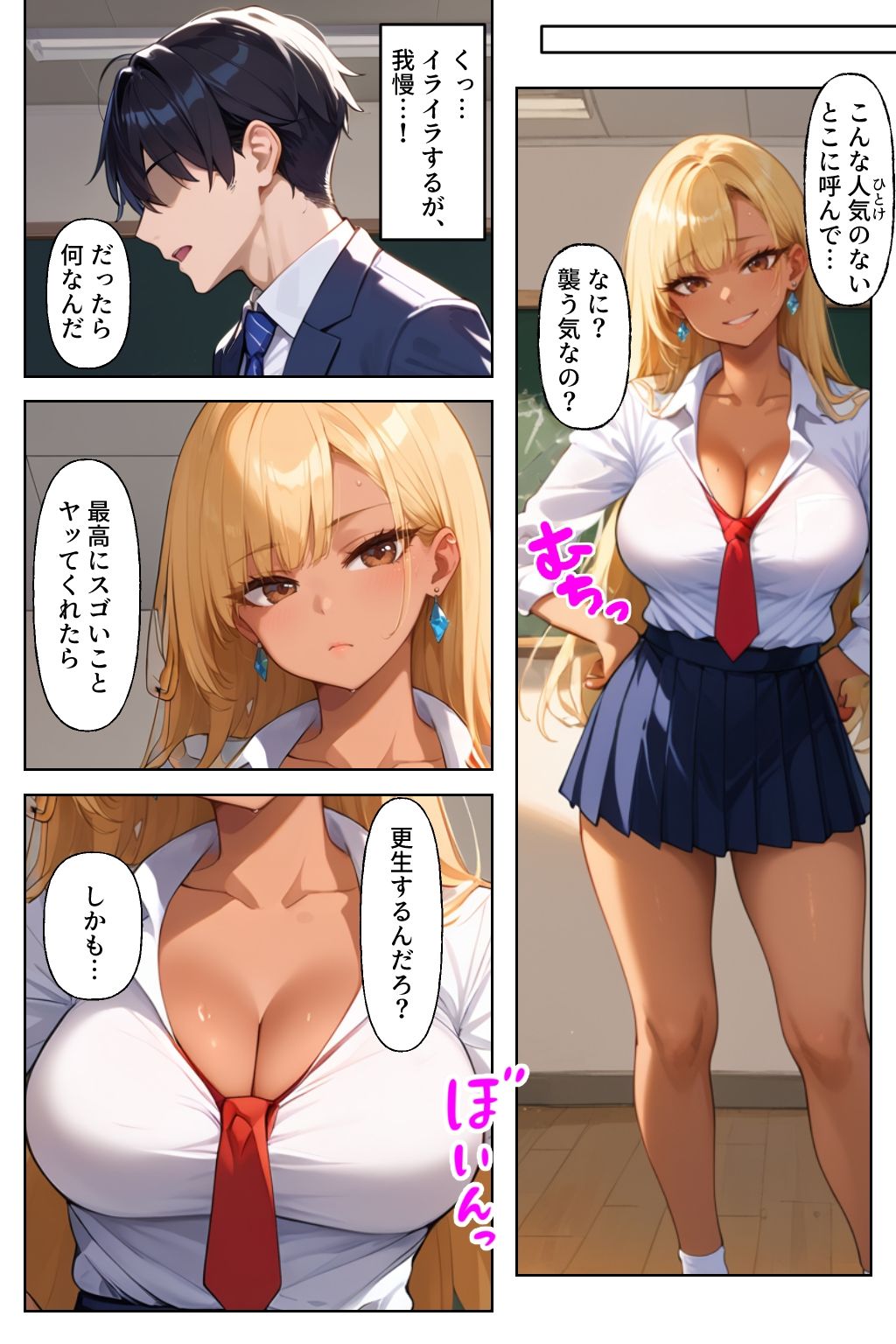 サンプル画像2:ヤリマンギャル更生計画〜せんせぇ、おちんぽ準備して〜(官能マンガ2D（地味娘、ギャル）) [d_503779]