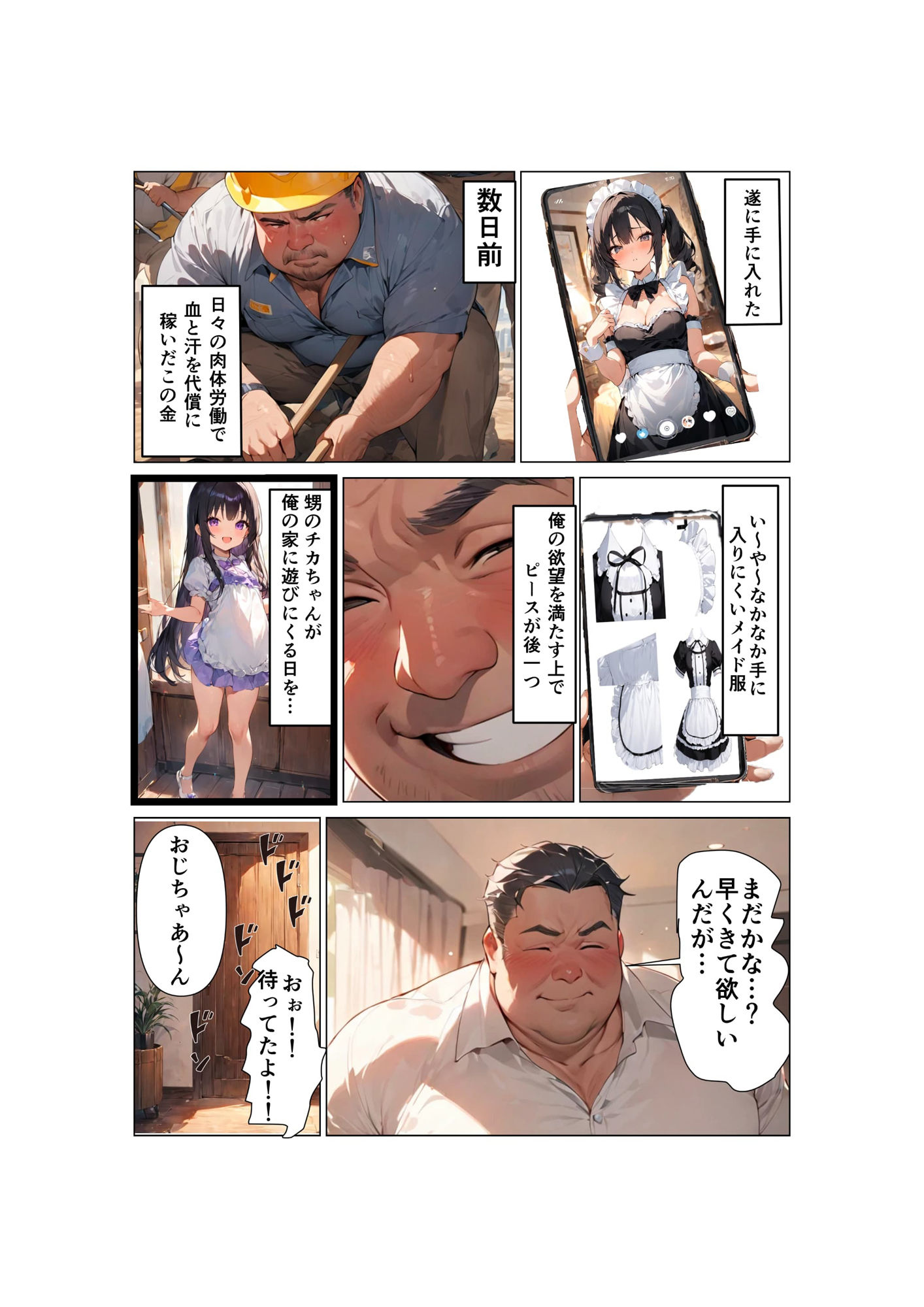 サンプル画像1:メイド服を着けただけなのに(ロリ教) [d_504270]