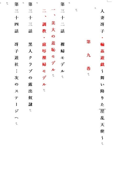 人妻冴子・輪●遊戯〜舞い降りた淫乱天使〜第9巻