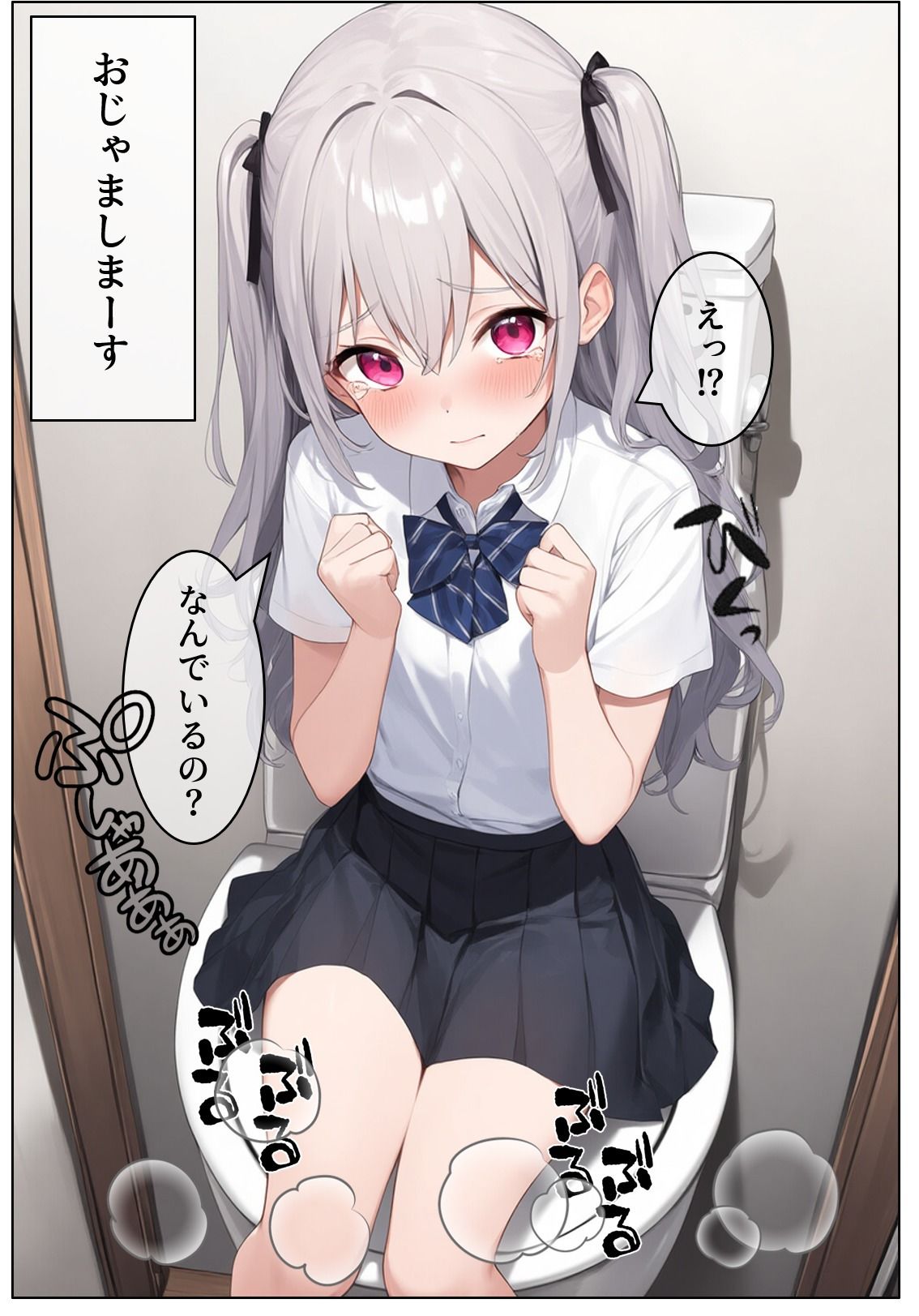 サンプル画像2:女子トイレ覗いてみたら 1(あまみまみ漫画) [d_504634]