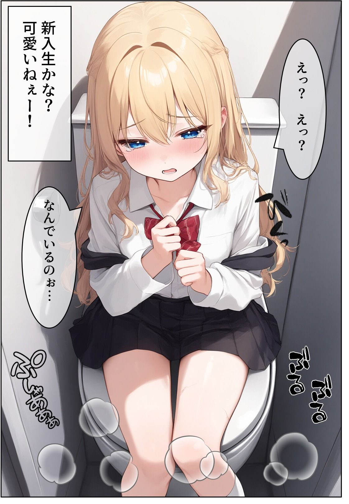 サンプル画像3:女子トイレ覗いてみたら 1(あまみまみ漫画) [d_504634]