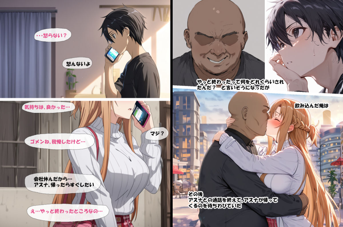 サンプル画像5:寝取られ堕ちるヒロイン SA〇 アスナ3 -借金で嫁を貸出す話-(零の旅人) [d_505089]