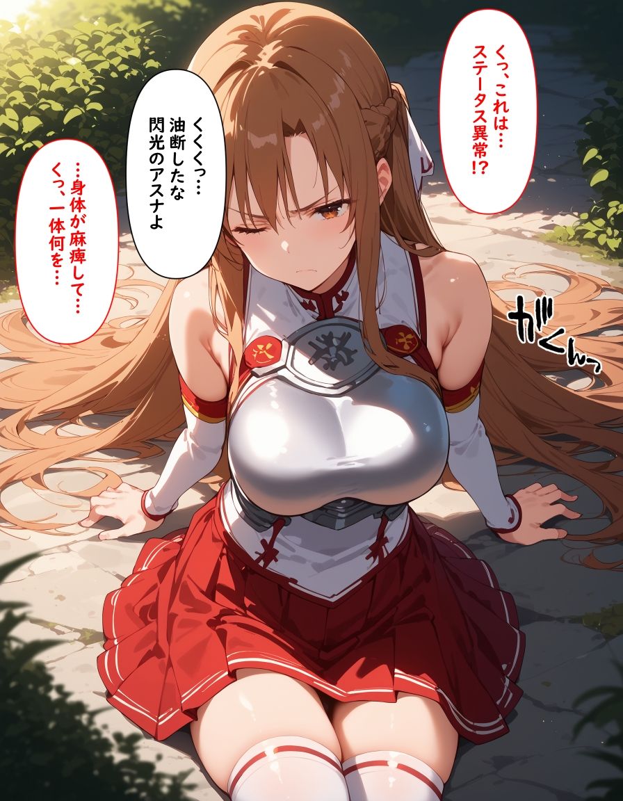 サンプル画像2:アスナの公開種付けオンライン(punyスタジオ) [d_505568]