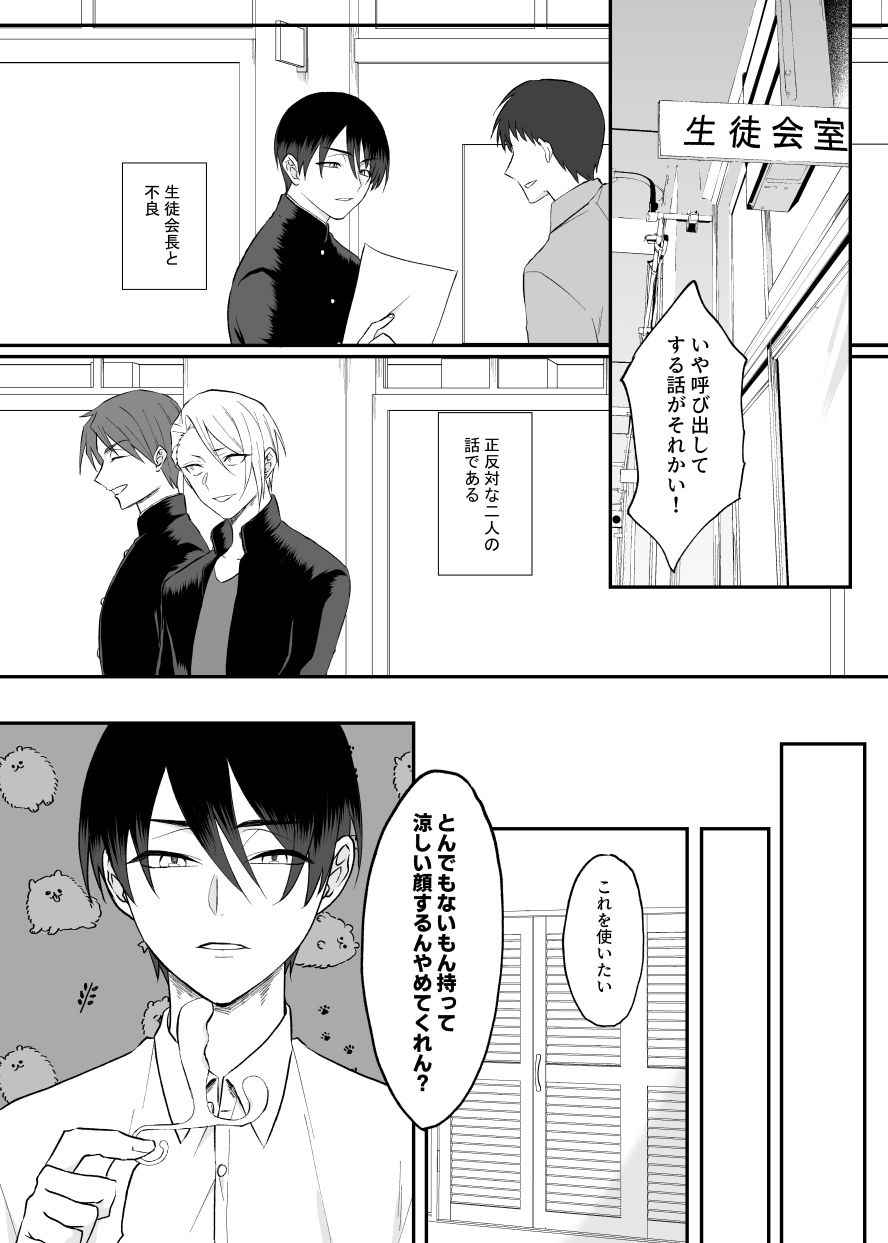 とある不良と生徒会長のメスイキ計画
