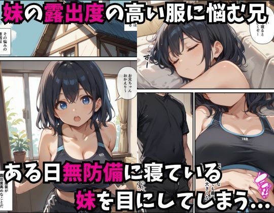 サンプル画像2:妹の服装がエロかったので性欲が我慢できず中出しをした話(あくめくん) [d_506311]