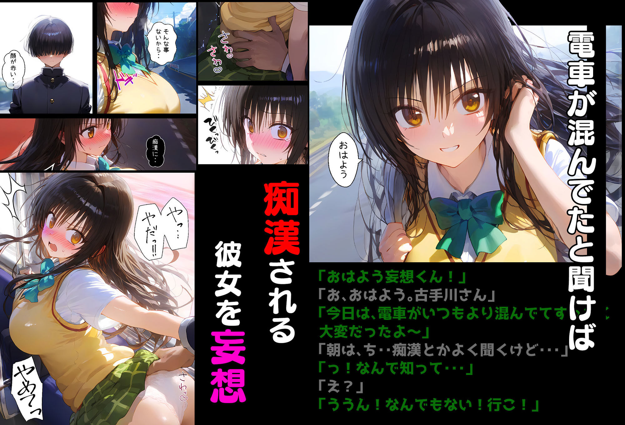 サンプル画像4:古手川さんでエッチな事を考えてゴメンね(AIおじさん) [d_508340]