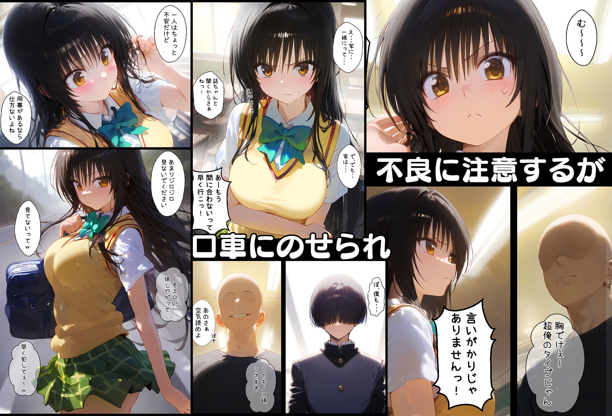 サンプル画像6:古手川さんでエッチな事を考えてゴメンね(AIおじさん) [d_508340]