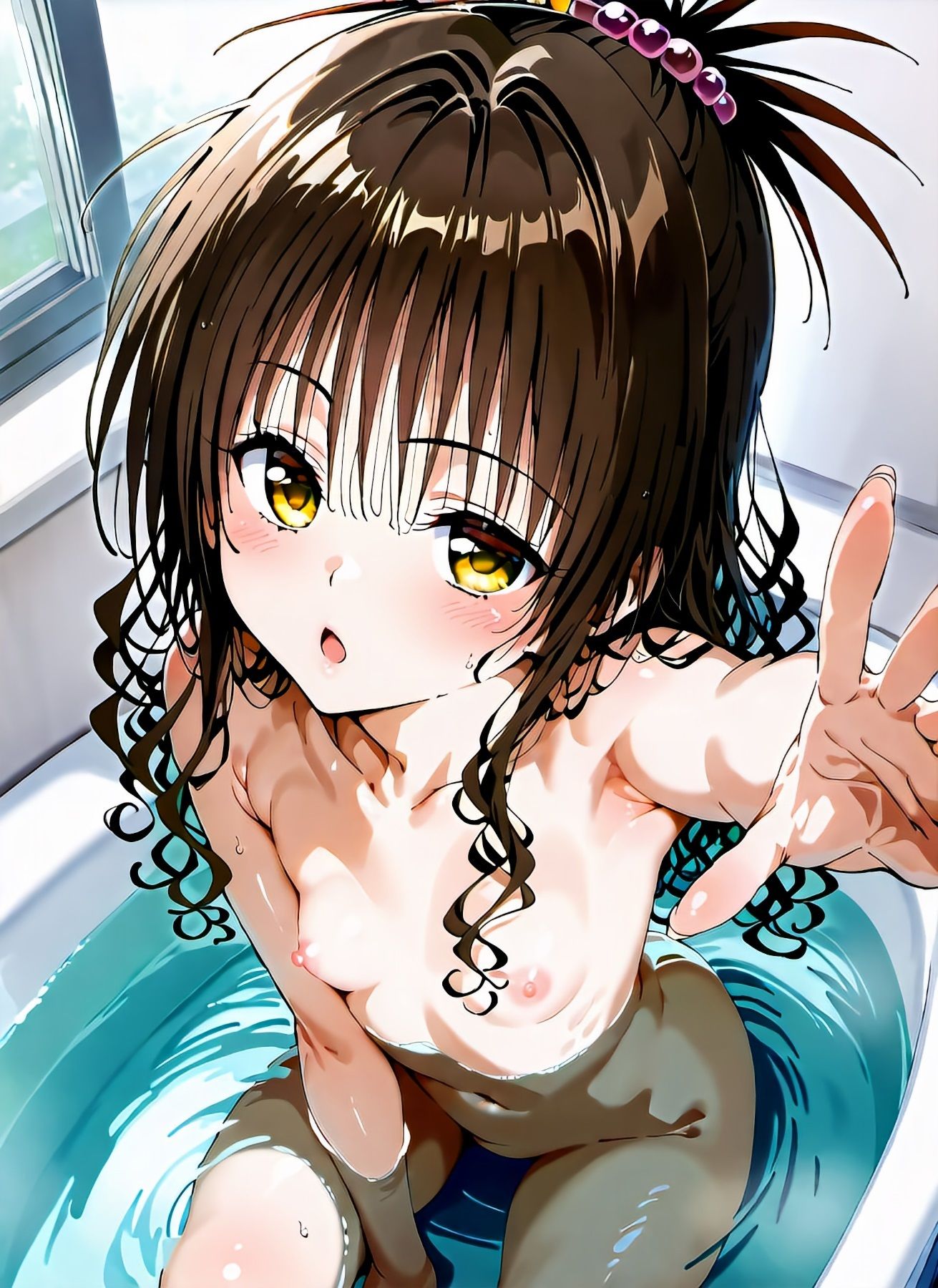 サンプル画像2:美柑_兄弟のお風呂事情_今…立つ（勃起）意味ある…？(false alarm) [d_508812]