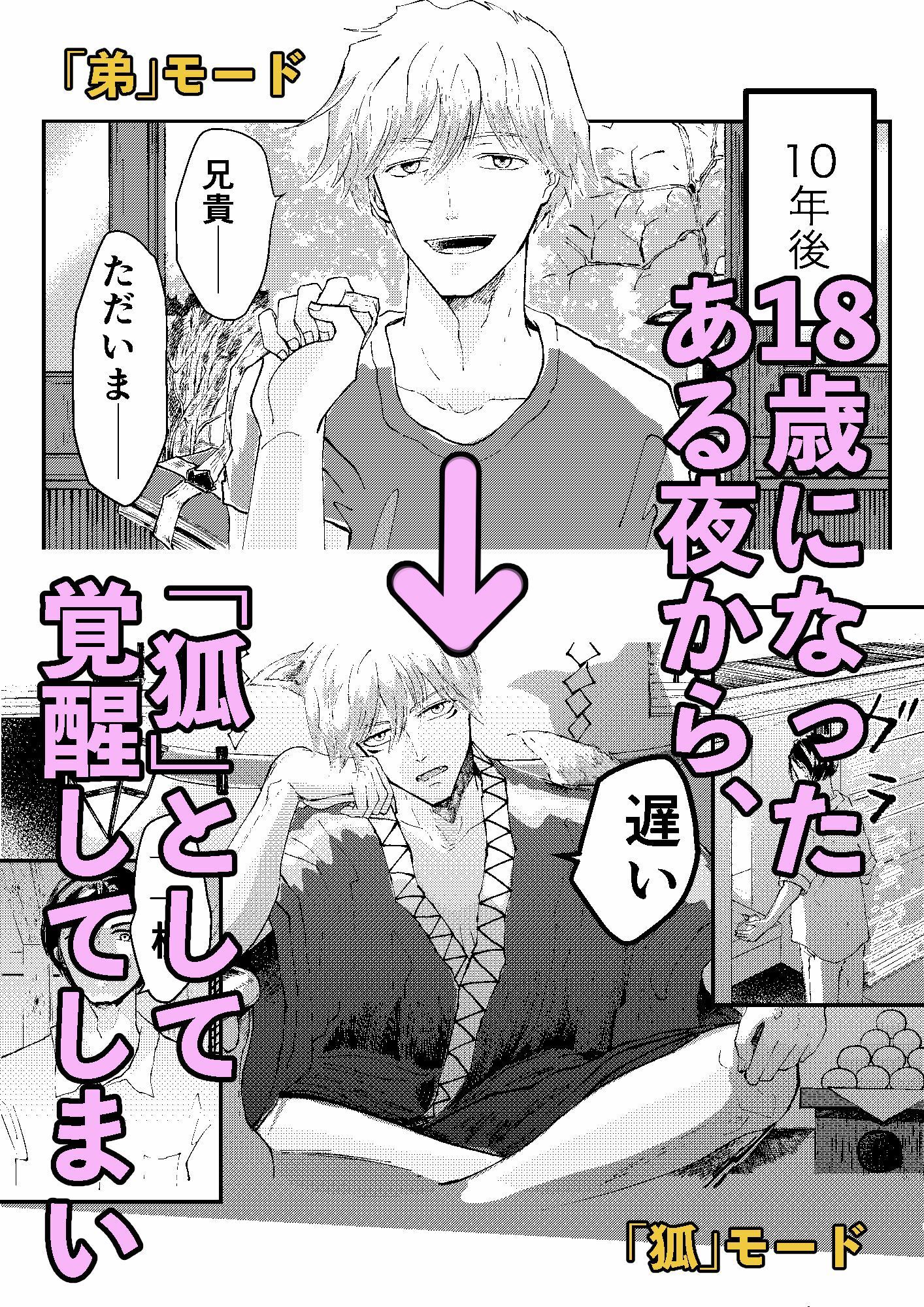 大切に育てた捨て子の弟が狐になって毎晩俺を襲いに来る