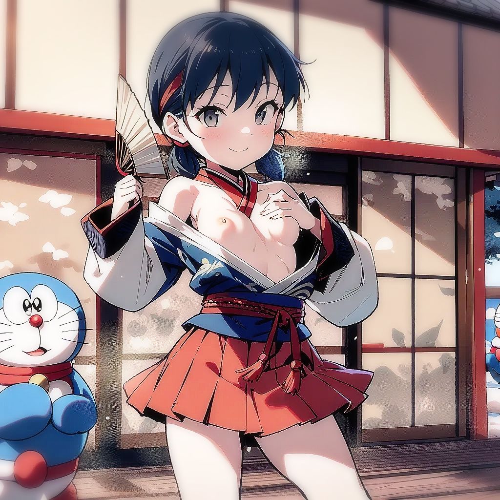 サンプル画像3:人工知能（ドラ） vs 源 静香（げんしづか）(童子繭) [d_509488]