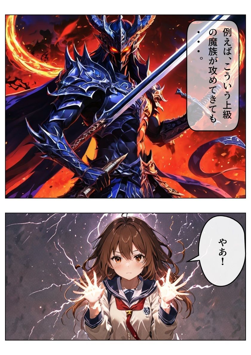 サンプル画像2:科学と魔力のシャッフル！(AI漫画倶楽部Tea) [d_509544]