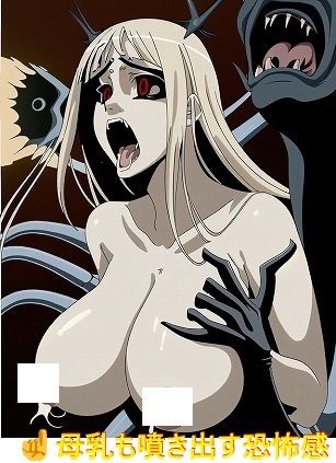 サンプル画像1:地獄絵図（285枚）: 恐怖！化け物に背後から抱きつかれ絶叫する巨乳美女 005 （サブタイトル:母乳も噴き出す恐怖感/パラパラ漫画）(MUTANTITS) [d_510077]