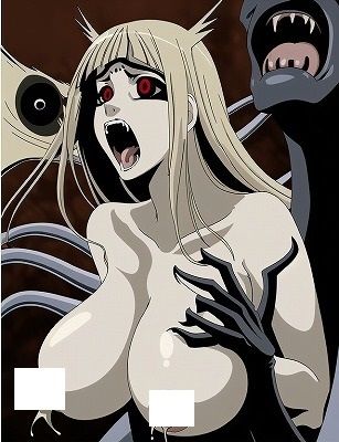 サンプル画像2:地獄絵図（285枚）: 恐怖！化け物に背後から抱きつかれ絶叫する巨乳美女 005 （サブタイトル:母乳も噴き出す恐怖感/パラパラ漫画）(MUTANTITS) [d_510077]