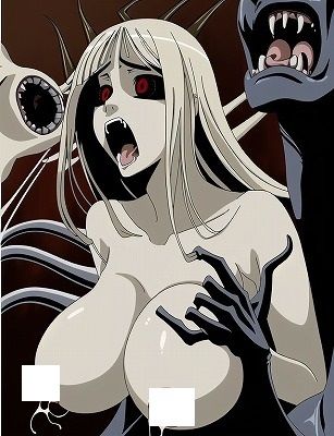 サンプル画像5:地獄絵図（285枚）: 恐怖！化け物に背後から抱きつかれ絶叫する巨乳美女 005 （サブタイトル:母乳も噴き出す恐怖感/パラパラ漫画）(MUTANTITS) [d_510077]