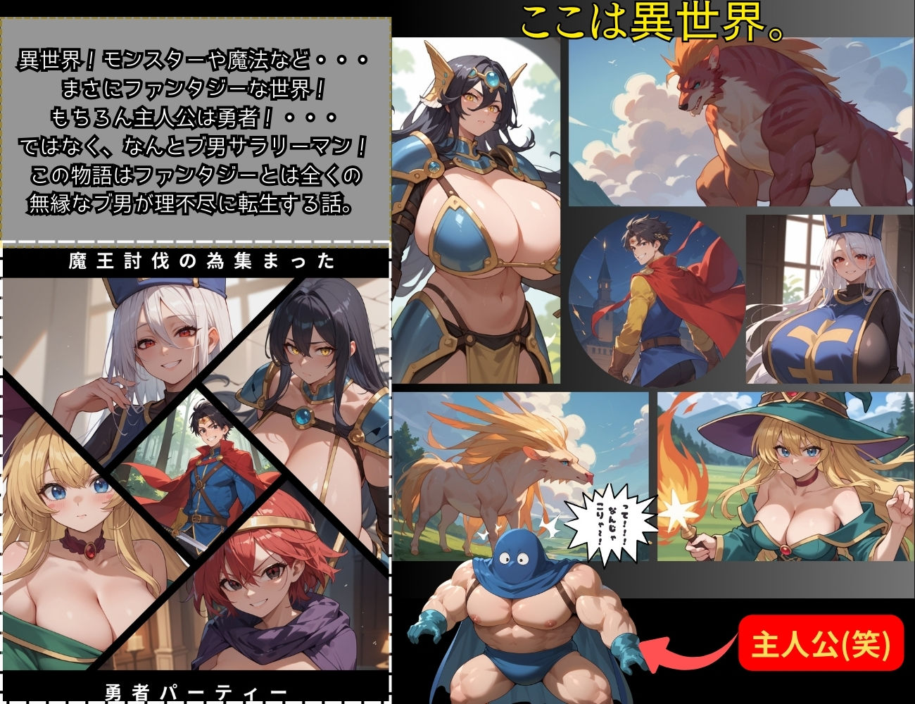 サンプル画像1:おっぱいquest モブの姿で異世界転生したけど頑張って勇者パーティーを乗っ取ります(くりきんとん) [d_510910]