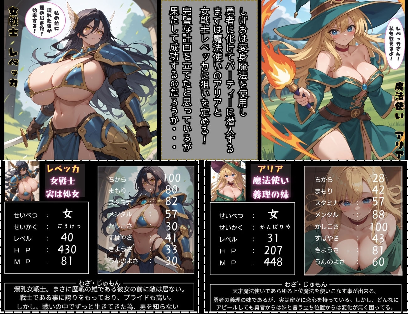 サンプル画像4:おっぱいquest モブの姿で異世界転生したけど頑張って勇者パーティーを乗っ取ります(くりきんとん) [d_510910]