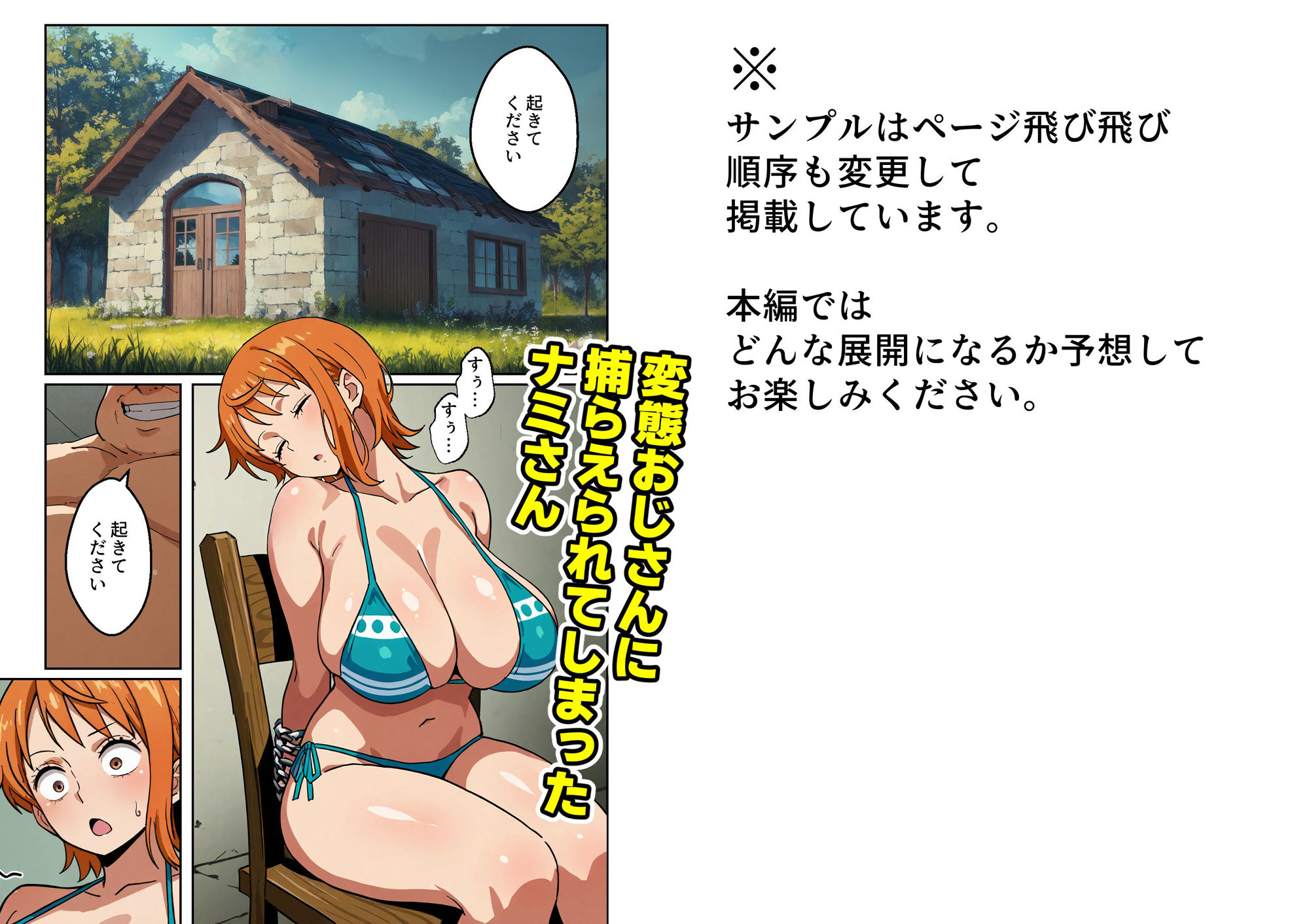 サンプル画像1:ワン○ース ナ○天候棒と肉棒で快楽堕ち【マンガ＋CG集】サンダーボルト=チンポ(コメットパンチ) [d_513199]