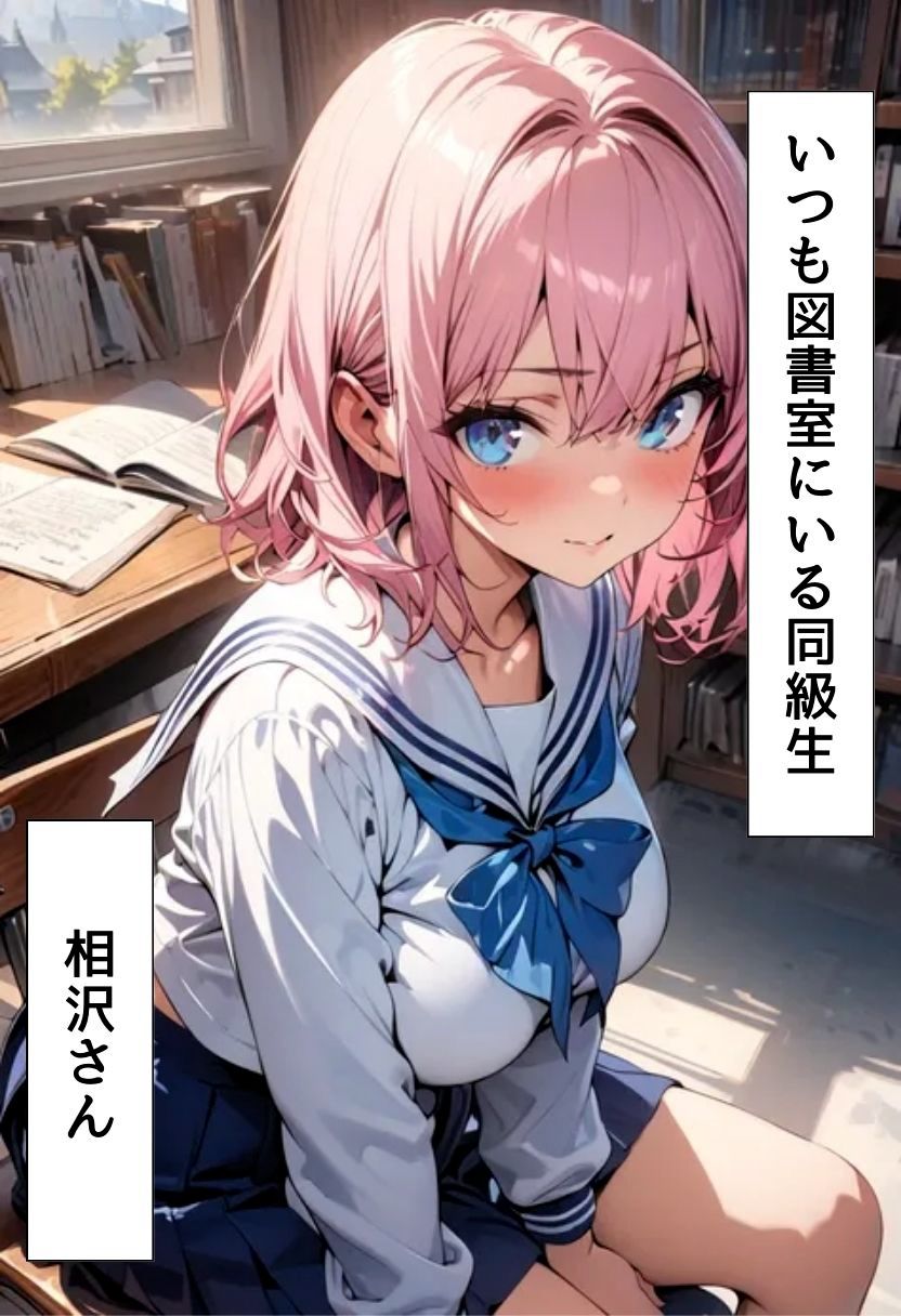 サンプル画像1:図書室の爆乳同級生とセフレになった話(にじいろ☆がーるず) [d_515071]