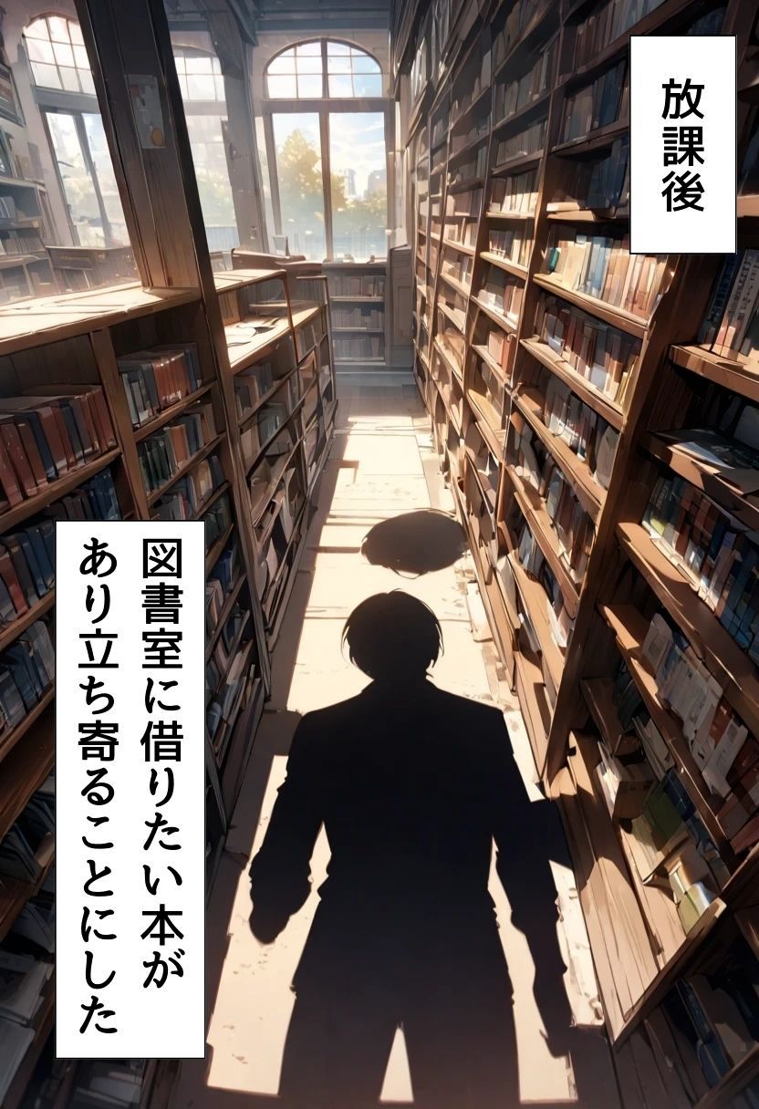 サンプル画像5:図書室の爆乳同級生とセフレになった話(にじいろ☆がーるず) [d_515071]